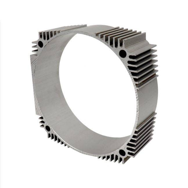 Individueller Durchmesser OEM Aluminium Extrusion Kühlkörperprofil