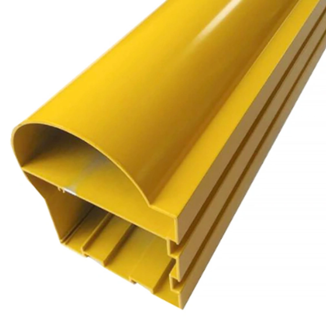 Gelbes Pulver gemalter Aluminiumverdrängungs-Profil-kundenspezifischer industrieller Rahmen