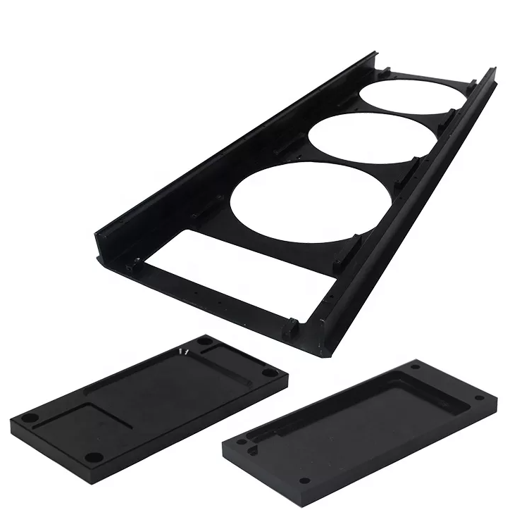 Aluminium-Extrusionsprofil, elektrische Schale, eloxierte CNC-Bearbeitung