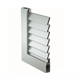 Lamellenprofil aus stranggepresstem Aluminium, verstellbares Innenmontage-Fensterladenprofil