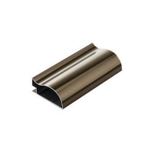 Fabrik Großhandel Bronze eloxiert Aluminium-Extrusion Handgeländerrahmenprofil