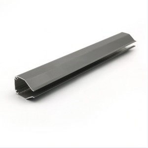 Gardinen-Tracking-Schiene Aluminiumgraues Pulver-Beschichtungskanal-Extrusionsprofil