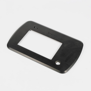 Kundenspezifisches Extrusionsprofil aus schwarz eloxiertem Aluminium für die Frontplatte