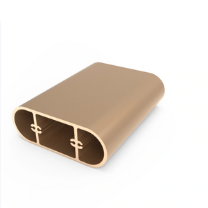 Goldene anodisierende Extrusion Aluminium-Gehäusegehäuse, das das Typ-Profil angeben