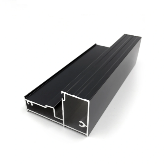 Balustrade schwarz pulverbeschichteter Rahmen aus Aluminiumprofil-Extrusion